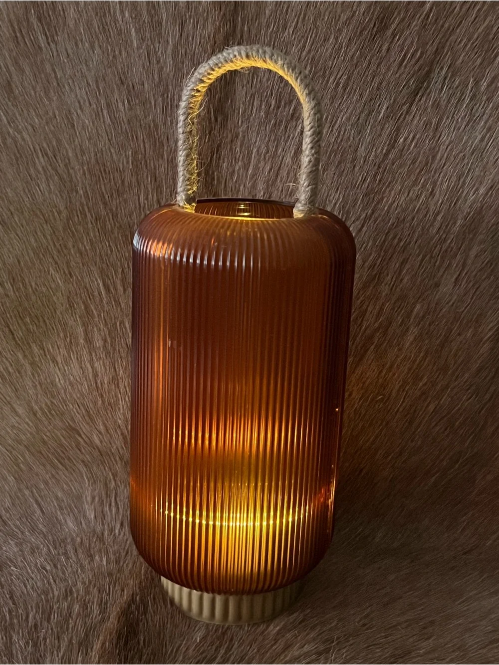 Rustic battery operated lantern